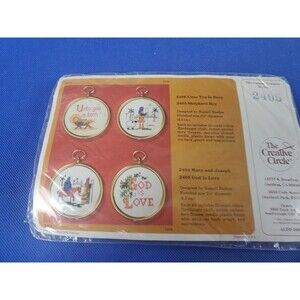 The Creative Circle God Is Love Cross Stitch Kit 2405, Wall Hanging, Ornament